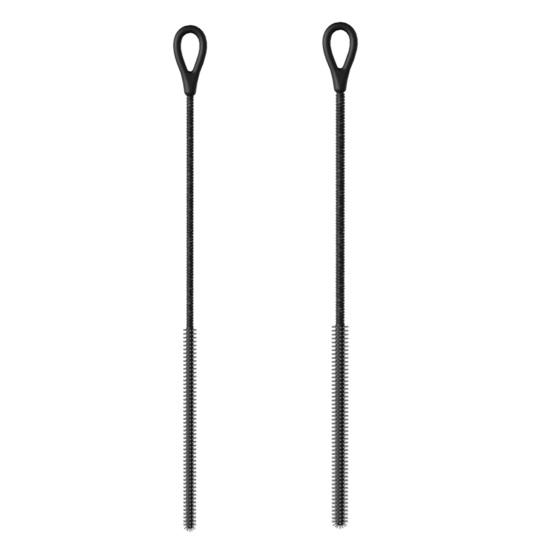 Набор из 2 силиконовых щеток-соломинок для глубокой очистки от пятен от пищевого чая с молоком