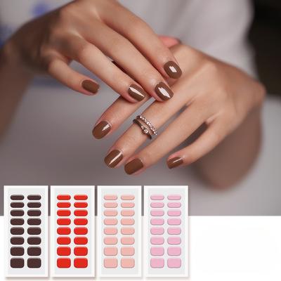 Новые гелевые наклейки для ногтей однотонные наклейки для ногтей полузастывшие наклейки для ногтей наклейки для ногтей