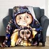 Customizable Coraline3 Throw Blanket – Personalized Name, All-Season Cozy Snug Blanket, Machine Washable, Personalized Blanket