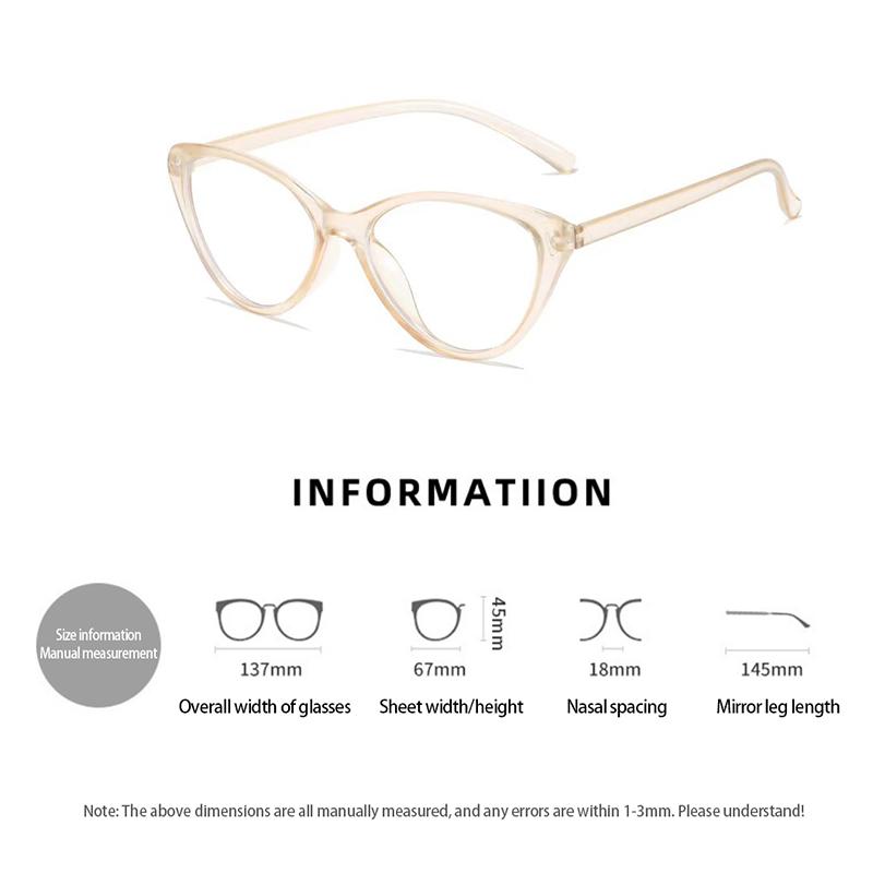 Личность Мода Кошачий глаз Очки Женщины Треугольная оправа Вечеринка Компьютерные игры Защита глаз Очки