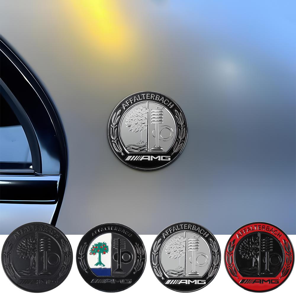 Car Emblem Sticker 3D Metal Styling Body Trunk Decoration Decal For Mercedes Benz AMG Class GLA GLK Fortwo W203 Auto Accessories YD1