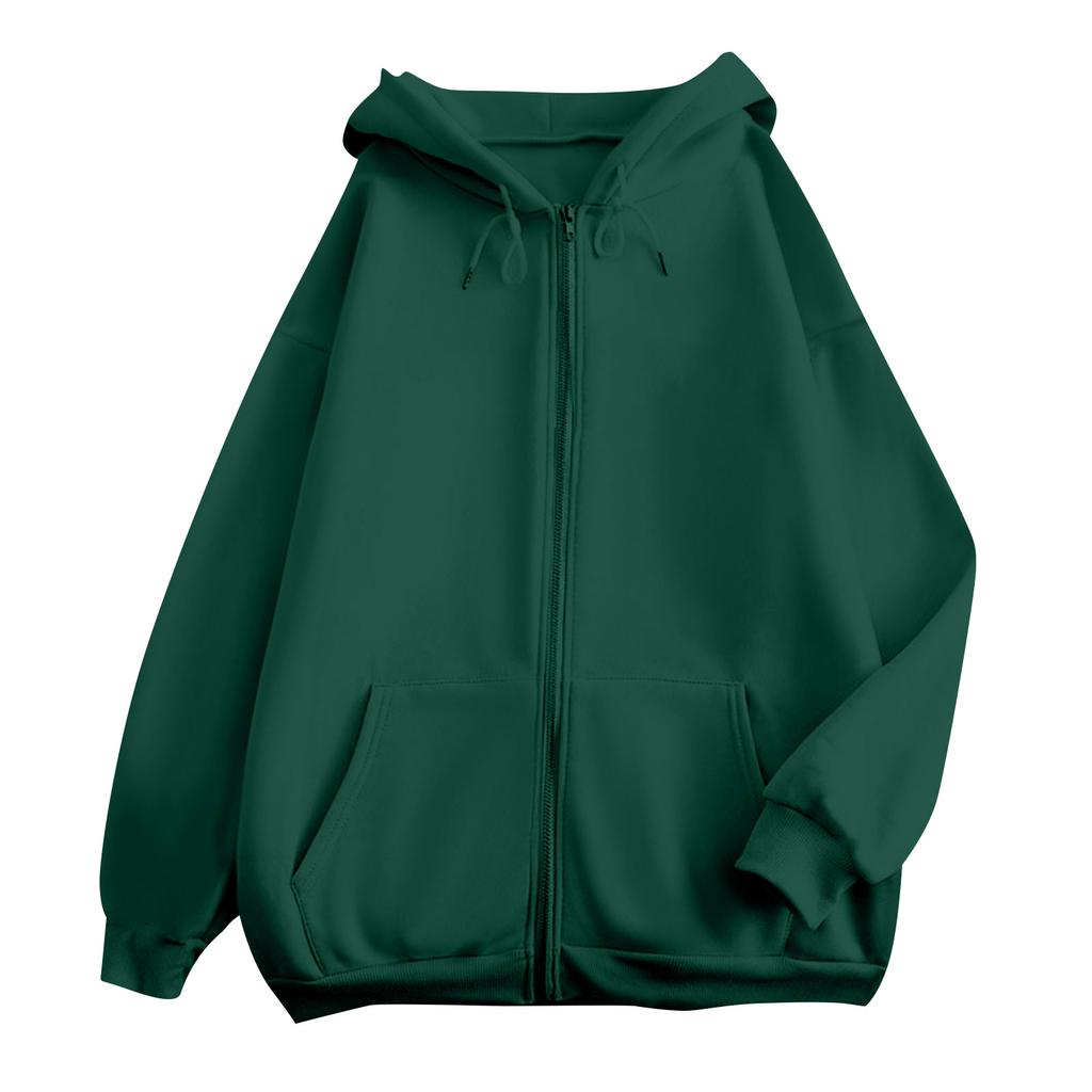 Женская мода Повседневные толстовки с капюшоном и длинным рукавом однотонные топы