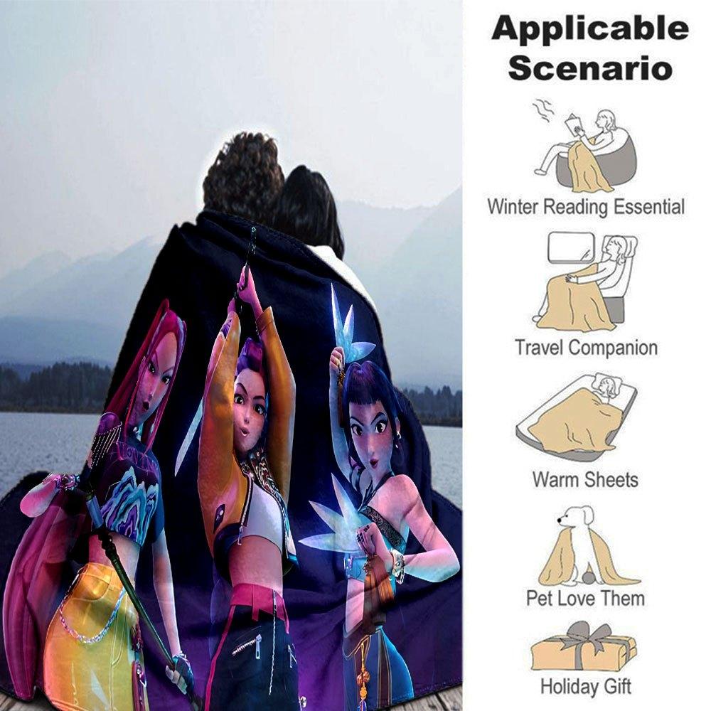 1pc hunter x (15) Blanket Soft Warm Throw for Home, Office, Travel All Season Cozy Bedding Gift, Office Cozy AccessoryB1