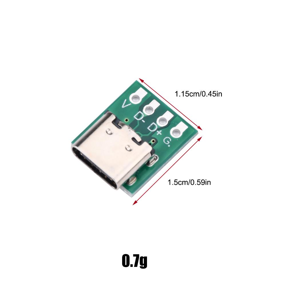5 шт. Плата разъема USB Type C DIY 3.1 Серийная базовая плата-расширитель Разъем мама 16P Для кабеля передачи данных