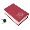 Book Safe Storage Box with Keys Stainless Steel Secret Hidden Book Shape Case for Home Office Shop