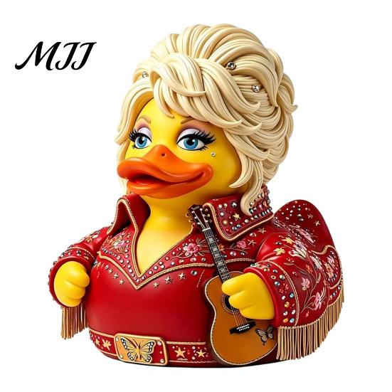 Уникальный Декор Полки Музыкальной Комнаты Утка-Мемориал Партон, Фигурка Утки Долли, Кантри Статуэтка, Икона в Музыкальной Теме Подарок Декоративная Скульптура для Дома Офиса