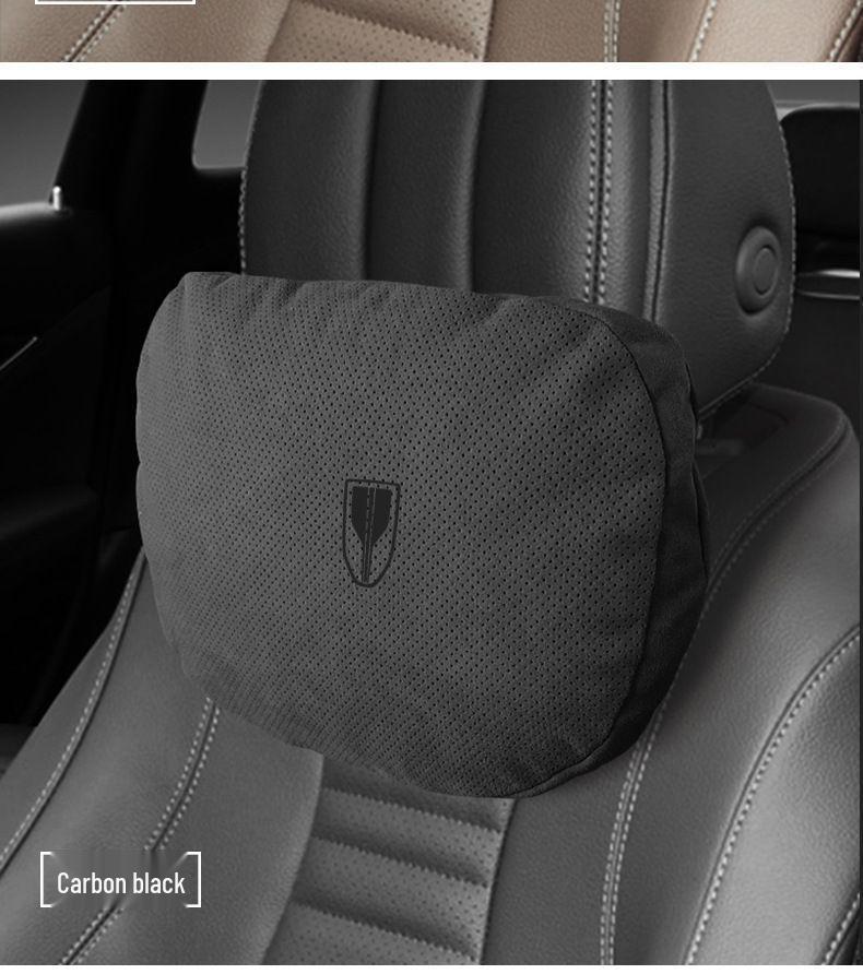 Suede Neck and Lumbar Support Pillows for Hongqi HS5/H5/HS7/H7/H9