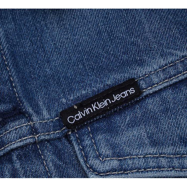 Calvin Klein Свободная однотонная куртка с лацканами и длинным рукавом для мужчин Синий 40GM720-420-S