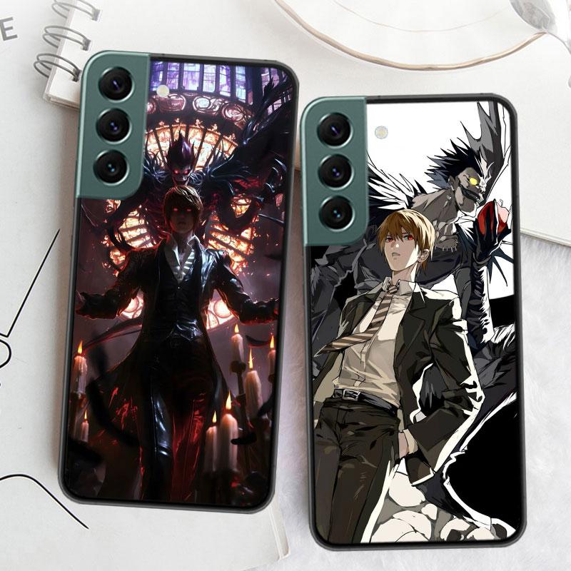 Чехол для телефона с аниме Deth Note Лайт Ягами Для Samsung Galaxy S22 S25 Ultra S21 S10 Plus S26 Edge S20 S23 S24 FE Чехол Силиконовый