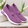 Breathable Mesh Knitted Sleeve Sports Shoes with Thick Bottom - Lightweight Casual Walking Shoes, Women's Sports Shoes, Low Cut Design