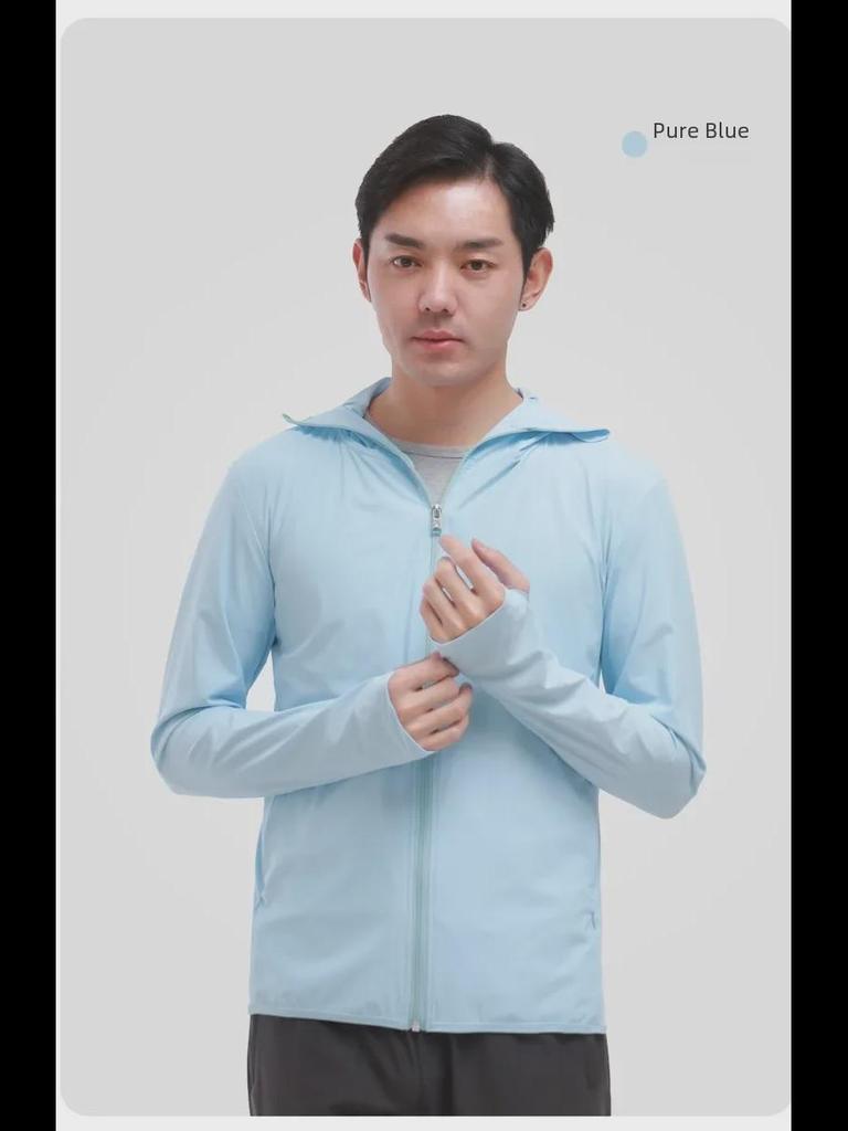 Унисекс Летняя одежда Ice Silk с защитой от ультрафиолета: Дышащая и модная защита от солнца для рыбалки.