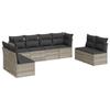 VidaXL Salon de Jardin avec Coussins 8 pcs, Canapés avec Pieds Réglables, Ensemble de Meubles d'Extérieur Patio Terrasse, 3249291