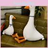 White Goose Pillow Plush Toy Adorable Sleeping Pillow Soft And Cuddly Stuffed Doll For Kids