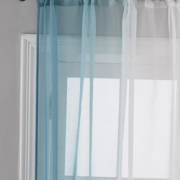 Gradient Curtains Privacy Sheer Simple Elegant Window Scrim For Living Room Bedroom Balcony Sun Filtering Decorative Tulle Drapes