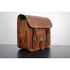Saddlebag Motorcycle Pouch Brown Leather Left Right Side Pouch Saddle Panniers