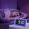 Светодиодные разноцветные ночники для мальчиков и девочек, детские будильники, большой размер шрифта, электронные часы для пожилых людей, часы для студентов, USB-часы для прикроватной тумбочки