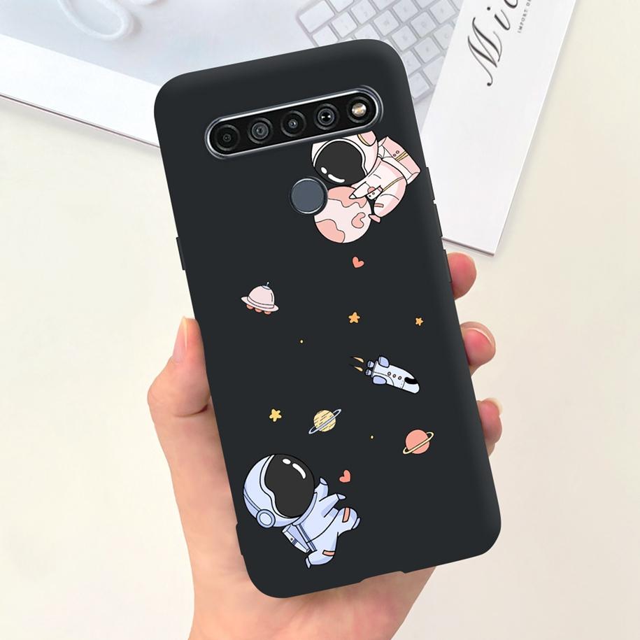 Чехол для LG K61 LMQ630EAW LM-Q630 Модный Цветочный Мягкий Чехол-Бампер Для LG K61 2020 K 61 Силиконовая Задняя Крышка Для LGK61 Funda