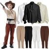 Men's Pirate Pants & Renaissance Ruffled Shirt Costume for Halloween