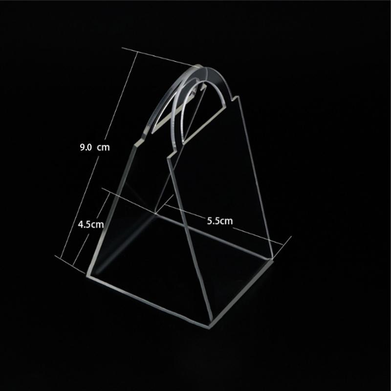 Коробка для конфет ручной работы, Треугольная акриловая упаковочная коробка, Корзина с ручкой для украшения подарков, Прозрачная высококлассная коробка для свадебного украшения