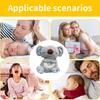 Bedtime Baby Bunny Soother with Starry Projector, Plush Stuffed Animal for Newborns, Calming Night Light, Lullaby, White Noise, Heartbeat