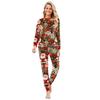 Matching Family Christmas Print Flannel Homewear Set Long-Sleeve Top And Pants