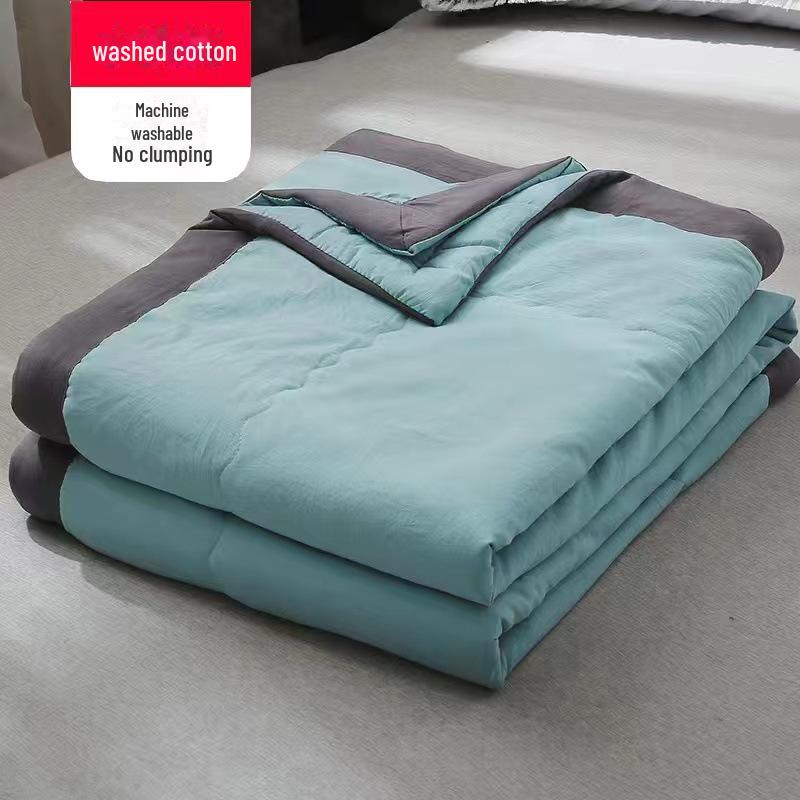 Летнее прохладное хлопковое одеяло для стирки в стиральной машине для студентов и детей – легкое для кондиционирования воздуха