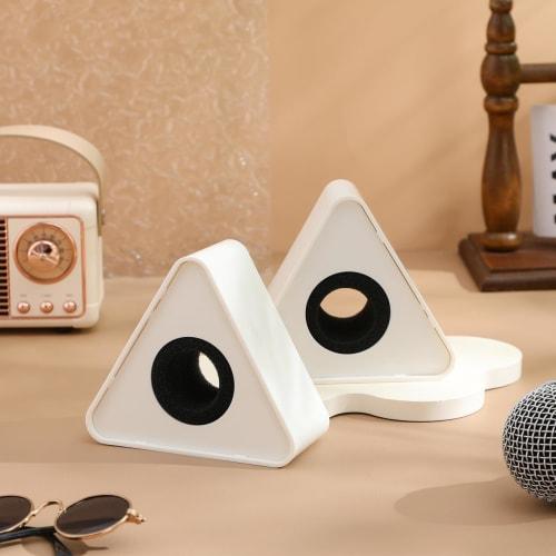 EXCEART Interview Microgo ABS Injection Molded Interview Microphone Station Microphone Flag Advertising Image Enhancement Portable Set of 2 (White Tri