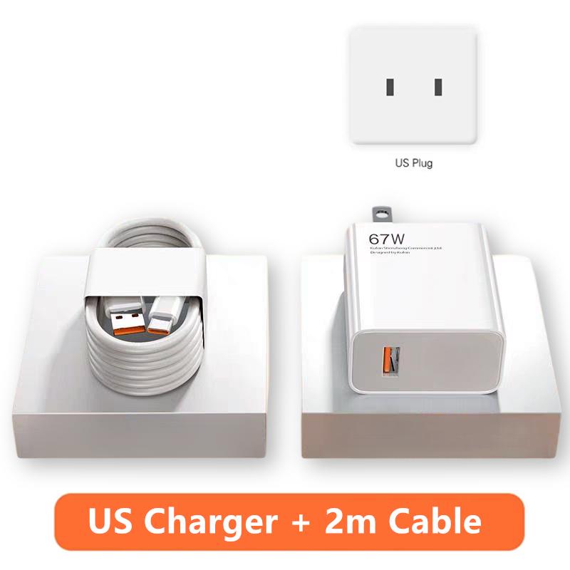 6A 67W быстрое зарядное устройство USB для Xiaomi 10 11 12 Lite 13T 14 Redmi Note 10S 11S 11T 12 13 Pro POCO Turbo Charge кабель для зарядки Type C