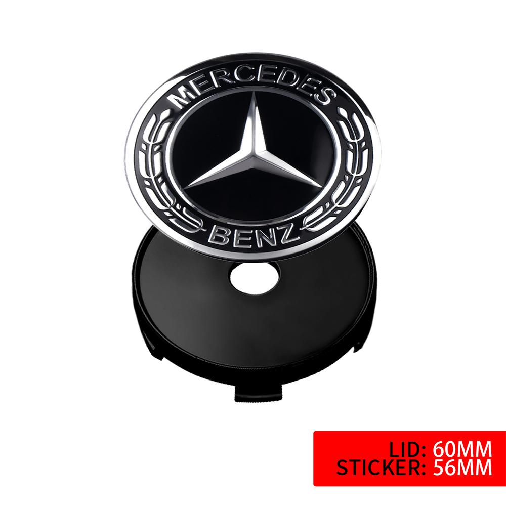 60mm/63mm/68mm Car Wheel Center Cap Hub Covers Badge Accessories for Mercedes Benz A B C E R G S Class AMG W124 W169 W176 W212