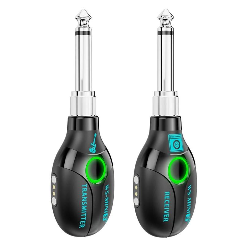 2,4 ГГц Аксессуары для электрогитары Беспроводная система передатчика и приемника для беспроводного усилителя Гитарные разъемы