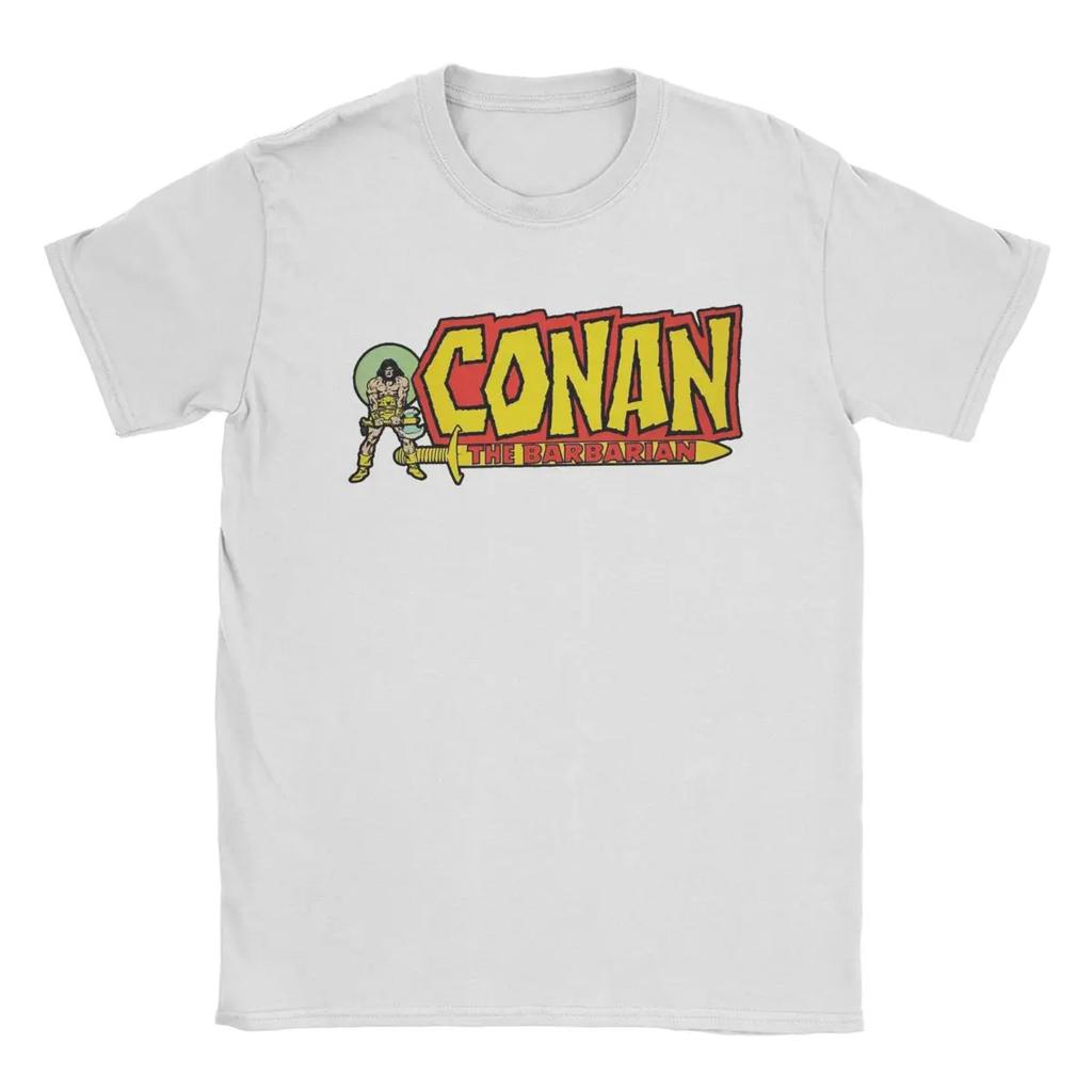 2025 Конан-варвар Женская Мужская Футболка Новинка Футболка Короткий рукав Круглый вырез Футболка Чистый хлопок Летние Хлопковые Топы Одежда