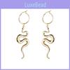 Trendy Alloy Snake Earrings For Women Fashion Street Style Jewelry 2021