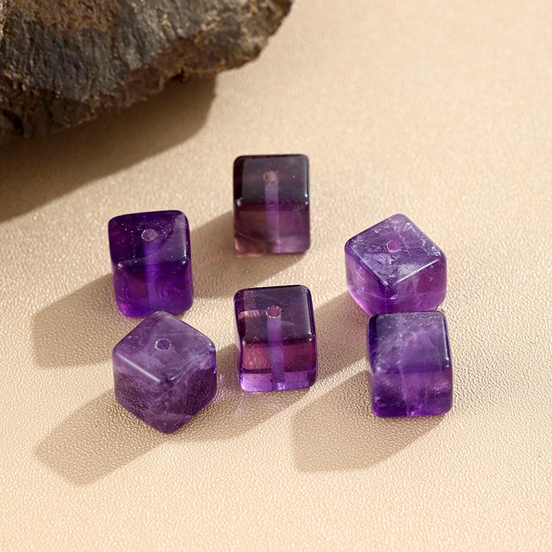 Браслет-аксессуар из полупрозрачных сахарных кубиков - Золотисто-коричневый и нежно-розовый - Для DIY, Много цветов в наличии