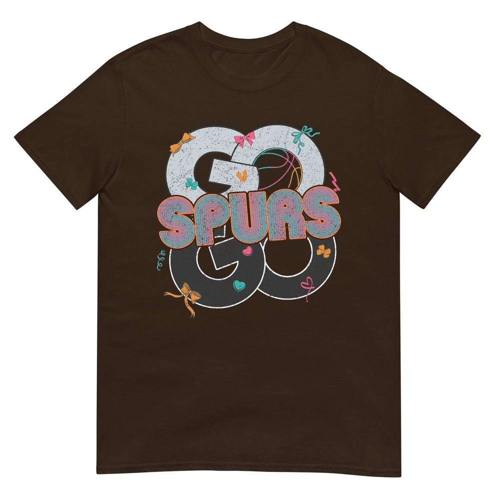 Винтажная футболка Go Spurs Goretro Fiesta для болельщиков, выражающая командный дух