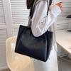 Women's Bag Large Capacity Commuter Tote Bag Soft Leather Fashion Shoulder Bag Textured Versatile Handbag
