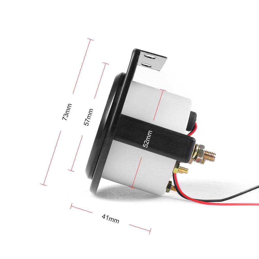 Car 2"52mm Universal Voltmeter 8~16V Volts gauge White Light Voltage gauge car meter Racing meter TT101264