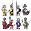 N301-308 Medieval War Scottish Great Swordsman Soldier Building Blocks Toy