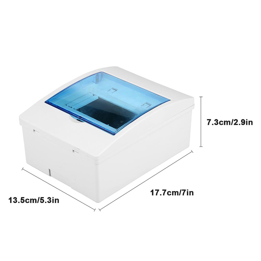 1pc Plastic Distribution Protection Box For 4 6 Ways Circuit Breaker Indoor On The Wall