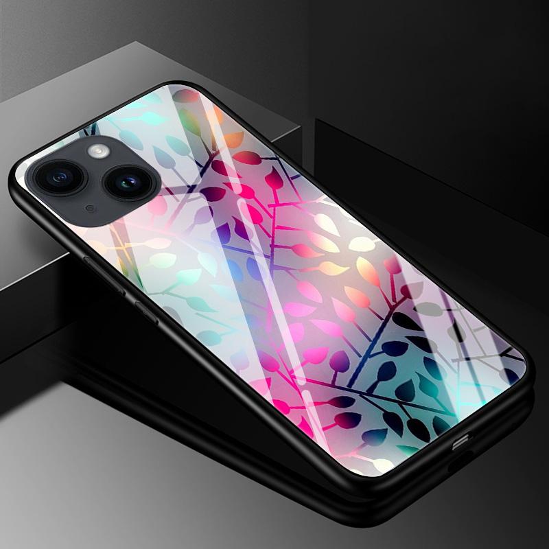 Закаленное Стекло Чехол для iPhone 13 14 Pro Max Чехол Жесткий Чехол для iphone 14pro 11 13 12 11 Pro Max 14 Plus Чехол для Телефона ТПУ Бампер