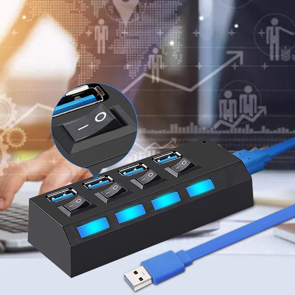 Концентратор USB 3.0 USB-разветвитель Используйте порт адаптера питания Несколько концентраторов-расширителей с