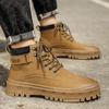 Модные мужские зимние ботинки на шнуровке модные ботинки челси для мужчин обувь на открытом воздухе модные мужские ботинки zapatos hombre