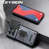 KEYSION Противоударный защитный чехол для Xiaomi 14T Pro 5G Slide Camera Защитное кольцо Подставка для телефона Задняя крышка для Xiaomi 14TPro 14T 5G