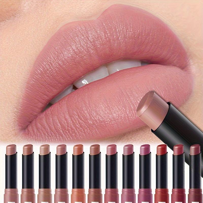New Rotating Velvet Matte Lipstick Long Lasting Waterproof Lipstick Non-Stick Cup Lip Stain Tint Cosmetics Pencil Liner Makeup