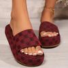 Summer Women's Platform Shoes Open Toe Flats Women's Platform Slippers Outdoor Plus Size Casual Slippers for Women 2024