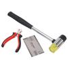 Guitar Hammer Plier String Action Ruler Gauge Set Robust Metal Guitar Repairing Maintenance Tool Kit