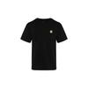 Embroidered Sportswear Short Sleeve Round Neck T-Shirt Men Tops Black DA2389-010