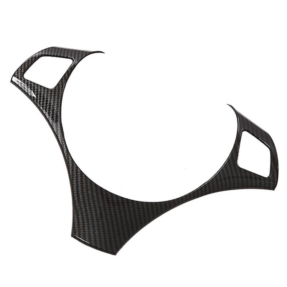 Углеродное волокно, панель рулевого колеса автомобиля, декоративная крышка, накладка, литая наклейка для BMW 1 3 серии E87 E90 E92 E93 2005-2012