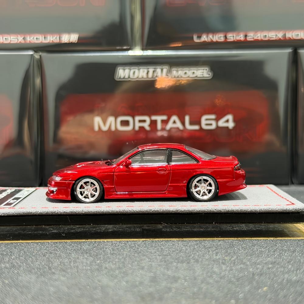 AAYP1 Mortal 1:64 S14 240SX KOUKI HEC Exhibition Limited Alloy Die-cast Car Model
