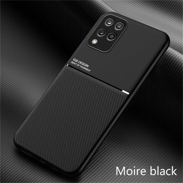 For Samsung Galaxy M33 5g Case Magnetic Car Holder Plate Slim Leather Phone Cases For Galaxy M23 M33 M53 M 33 23 53 Ultra Cover