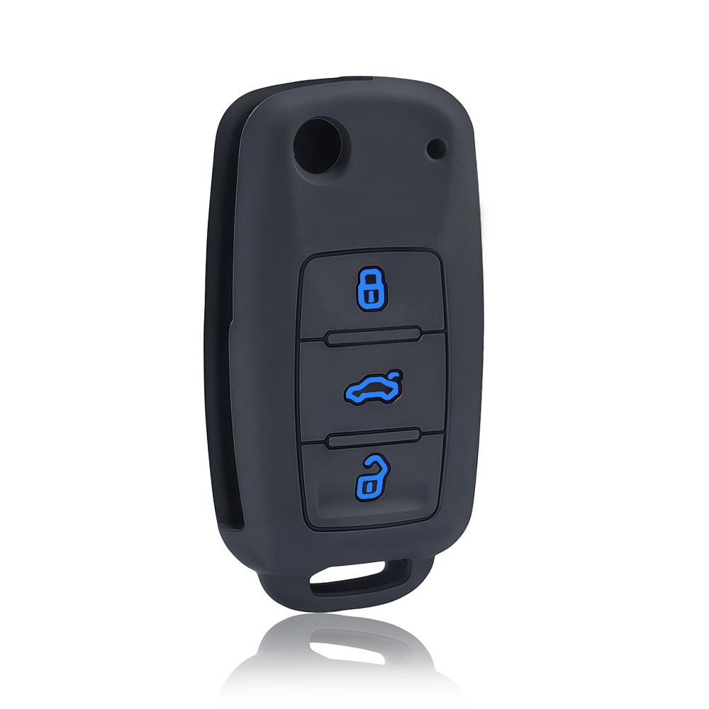 Силиконовый чехол-брелок для ключа для Seat Leon Ibiza Для Vw Golf Polo Bora Beetle Tiguan Для Skoda Fabia Superb